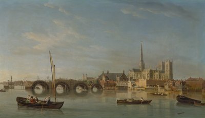 La construcción del puente de Westminster de Samuel Scott